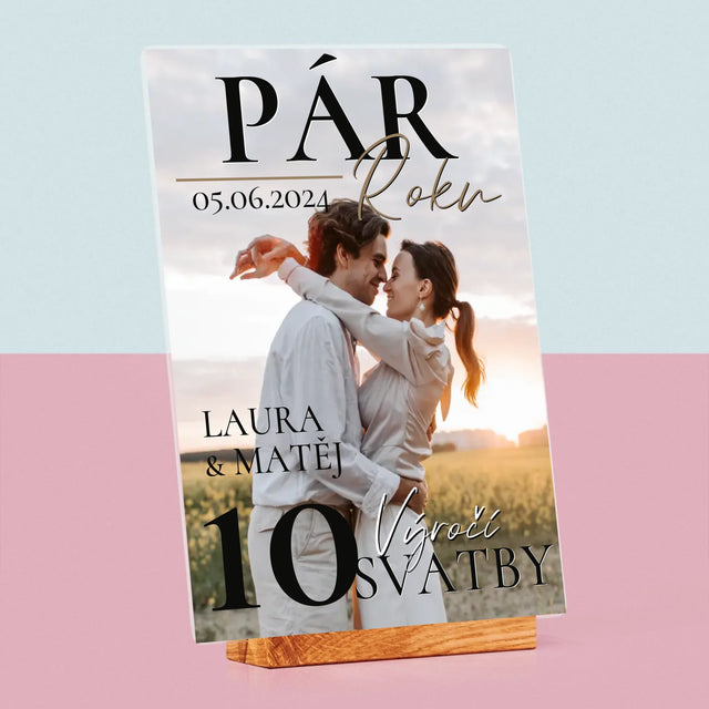 Obálka Časopisu: Pár Roku - Tisk Na Akrylovém Skle