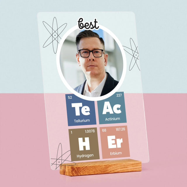 Fotka A Textem: Teacher Prvky - Tisk Na Akrylovém Skle