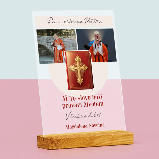 Fotokoláž: Slovo Boží - Tisk Na Akrylovém Skle