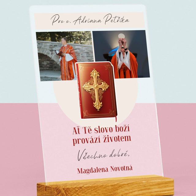 Fotokoláž: Slovo Boží - Tisk Na Akrylovém Skle