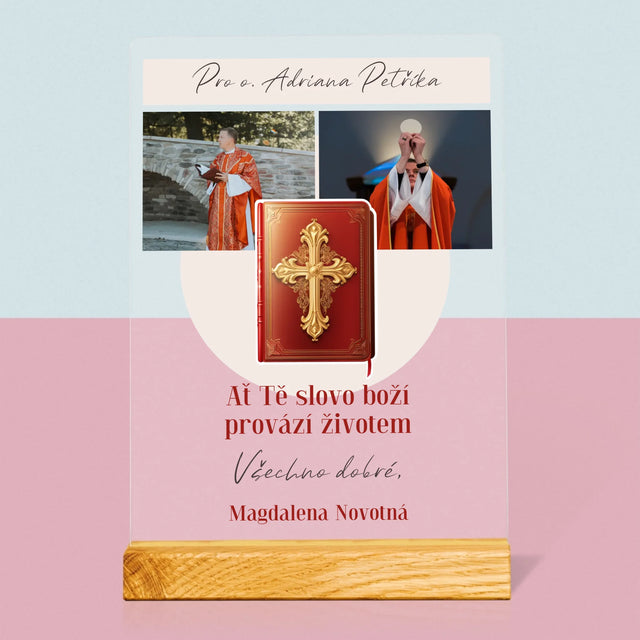 Fotokoláž: Slovo Boží - Tisk Na Akrylovém Skle