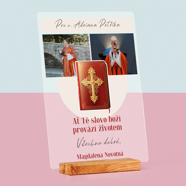 Fotokoláž: Slovo Boží - Tisk Na Akrylovém Skle