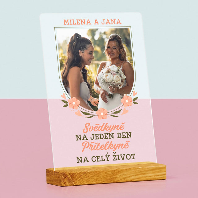 Fotka A Textem: Svědkyně Na Jeden Den - Tisk Na Akrylovém Skle