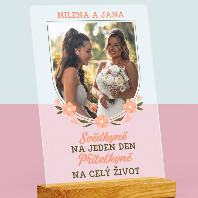 Fotka A Textem: Svědkyně Na Jeden Den - Tisk Na Akrylovém Skle