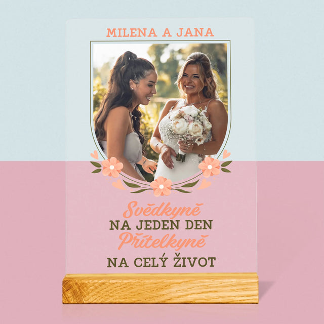 Fotka A Textem: Svědkyně Na Jeden Den - Tisk Na Akrylovém Skle