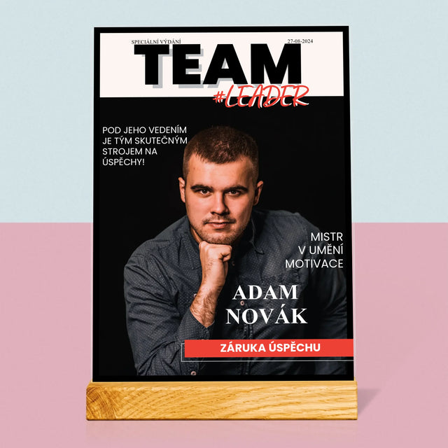 Obálka časopisu: Vedoucí týmu - Tisk na akrylové sklo | CZ