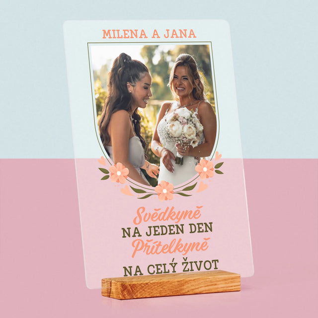 Fotka A Textem: Svědkyně Na Jeden Den - Tisk Na Akrylovém Skle