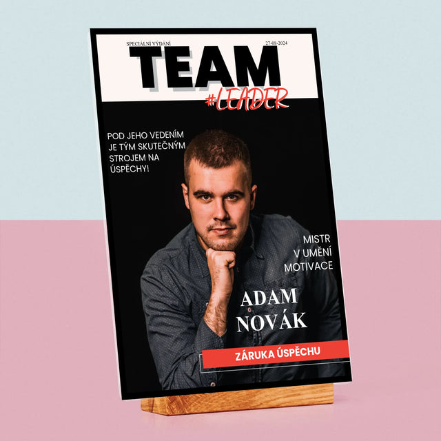 Obálka časopisu: Vedoucí týmu - Tisk na akrylové sklo | CZ