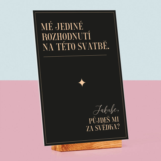 Jméno A Nápis: Mé Jediné Rozhodnutí - Tisk Na Akrylovém Skle