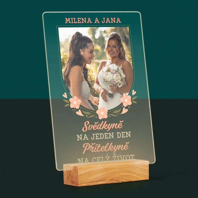 Fotka A Textem: Svědkyně Na Jeden Den - Tisk Na Akrylovém Skle