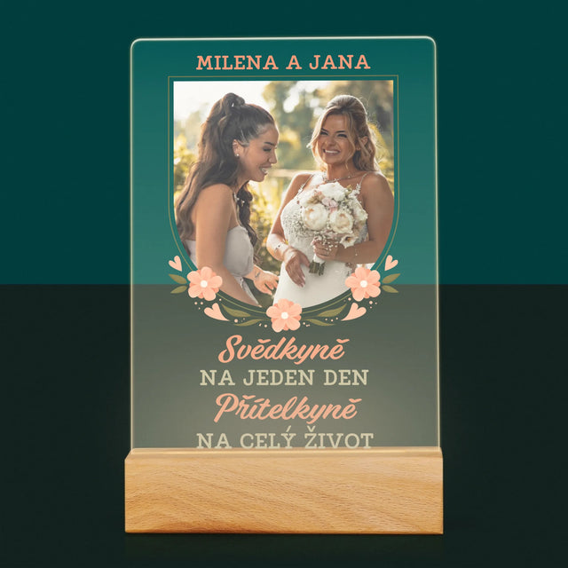 Fotka A Textem: Svědkyně Na Jeden Den - Tisk Na Akrylovém Skle