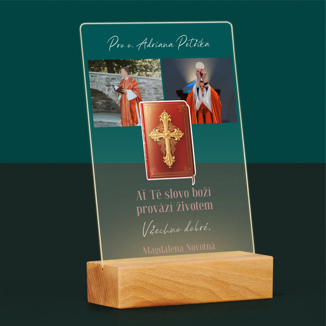 Fotokoláž: Slovo Boží - Tisk Na Akrylovém Skle