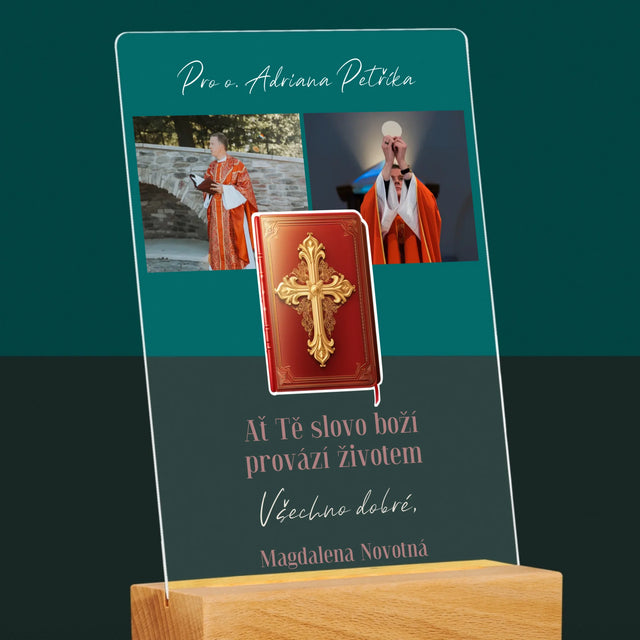 Fotokoláž: Slovo Boží - Tisk Na Akrylovém Skle