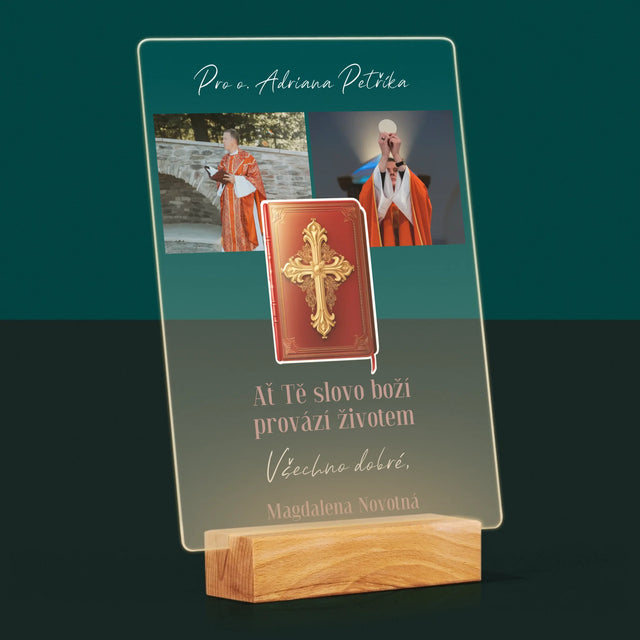 Fotokoláž: Slovo Boží - Tisk Na Akrylovém Skle