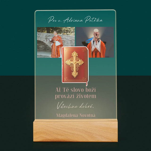 Fotokoláž: Slovo Boží - Tisk Na Akrylovém Skle