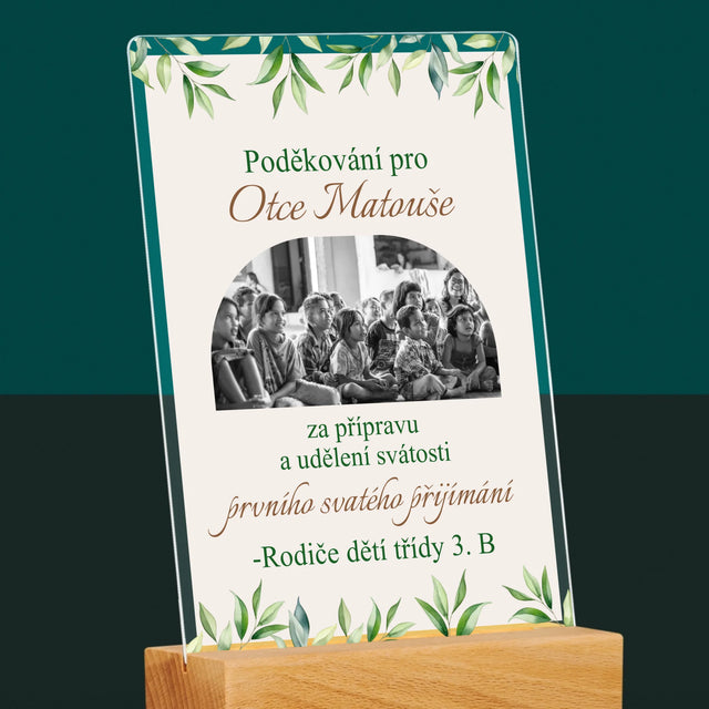 Fotka A Textem: Poděkování Pro Kněze Přijímání - Tisk Na Akrylovém Skle