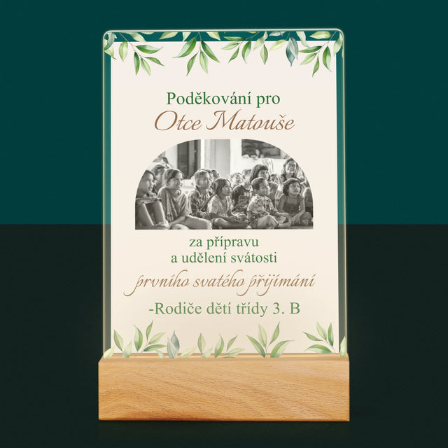 Fotka A Textem: Poděkování Pro Kněze Přijímání - Tisk Na Akrylovém Skle