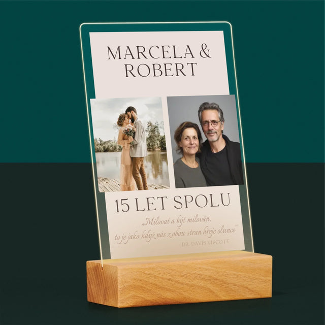 Fotokoláž: Milovat A Být Milován - Tisk Na Akrylovém Skle