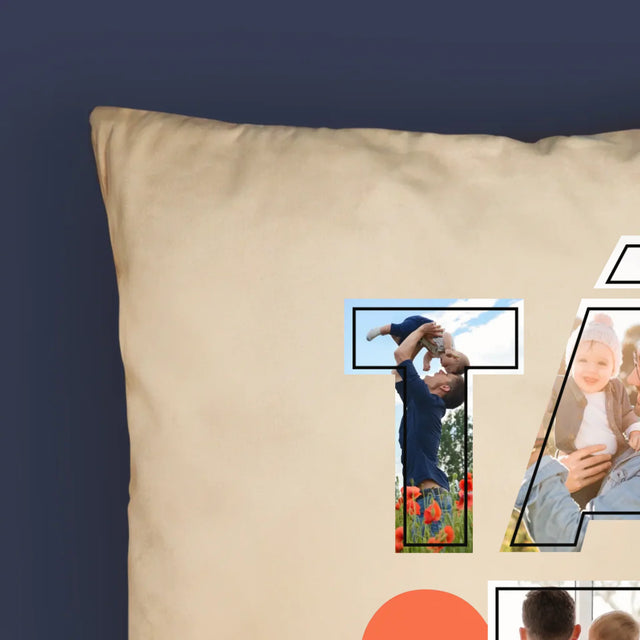 Fotokoláž: Táta Je Nejlepší - Polštář