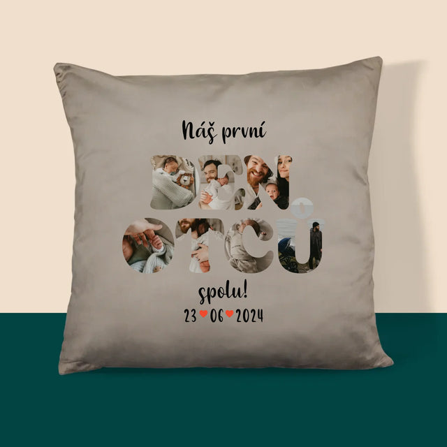 Slovo Z Fotek: Náš První Den Tátů - Polštář