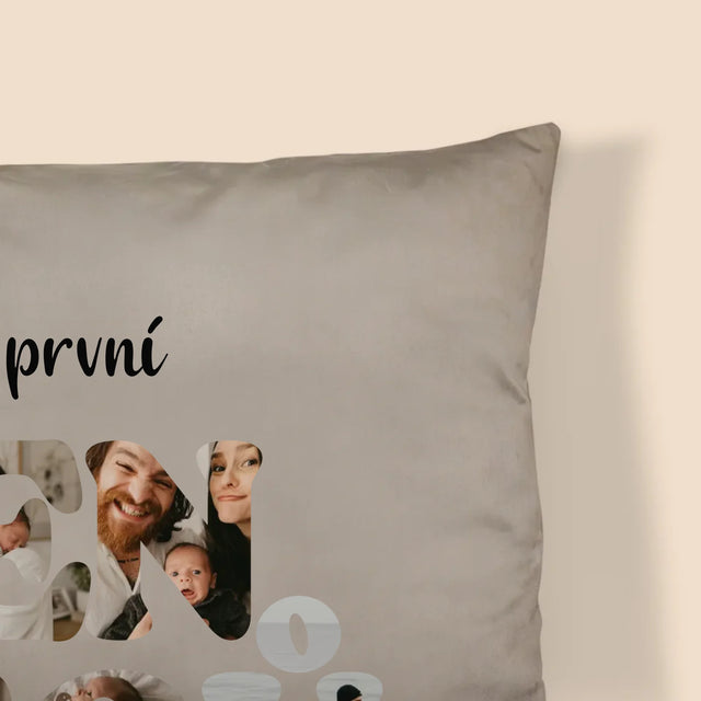Slovo Z Fotek: Náš První Den Tátů - Polštář