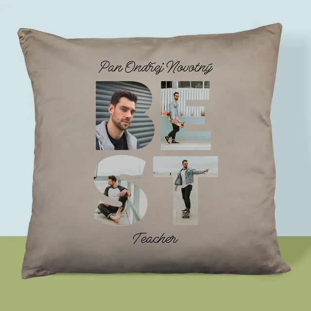 Slovo Z Fotek: Best Teacher - Polštář