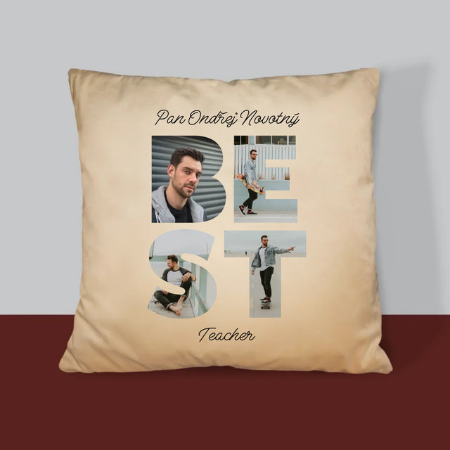 Slovo Z Fotek: Best Teacher - Polštář