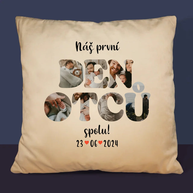 Slovo Z Fotek: Náš První Den Tátů - Polštář