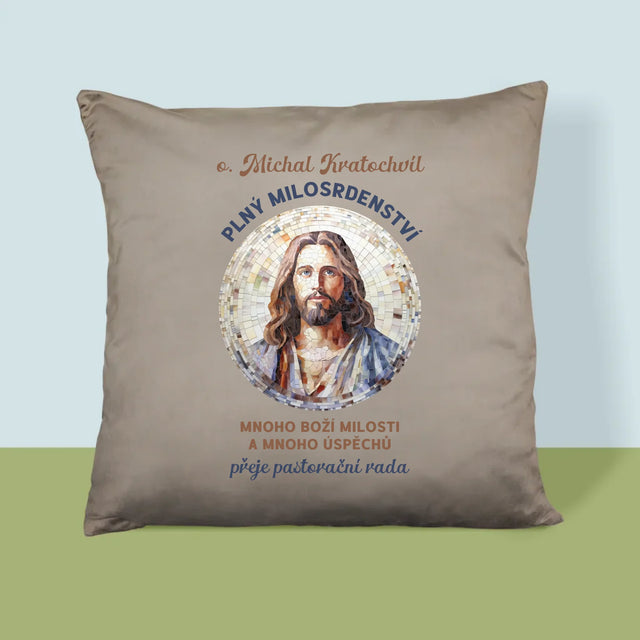 Jméno A Nápis: Důstojný Pán Plný Milosrdenství - Polštář