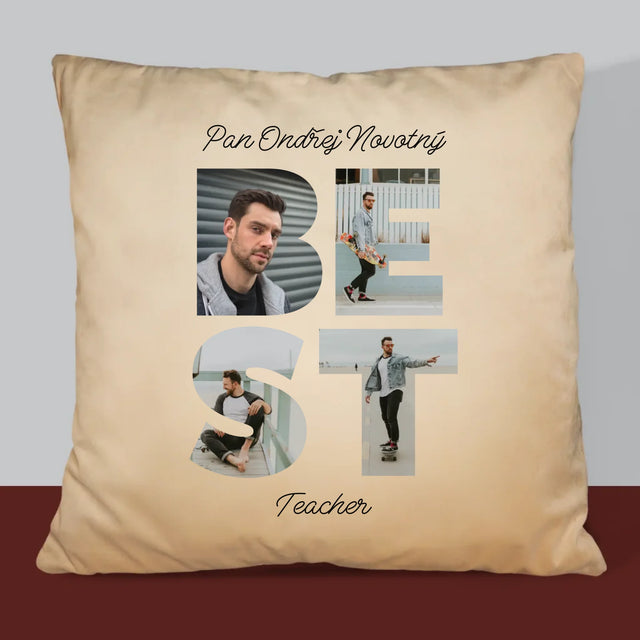 Slovo Z Fotek: Best Teacher - Polštář