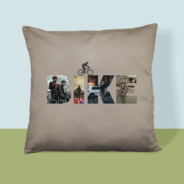 Slovo Z Fotek: Bike - Polštář