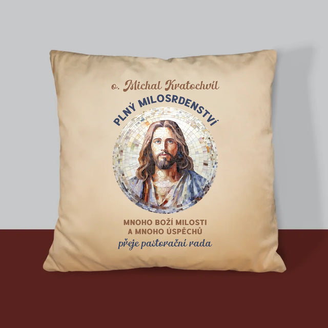 Jméno A Nápis: Důstojný Pán Plný Milosrdenství - Polštář