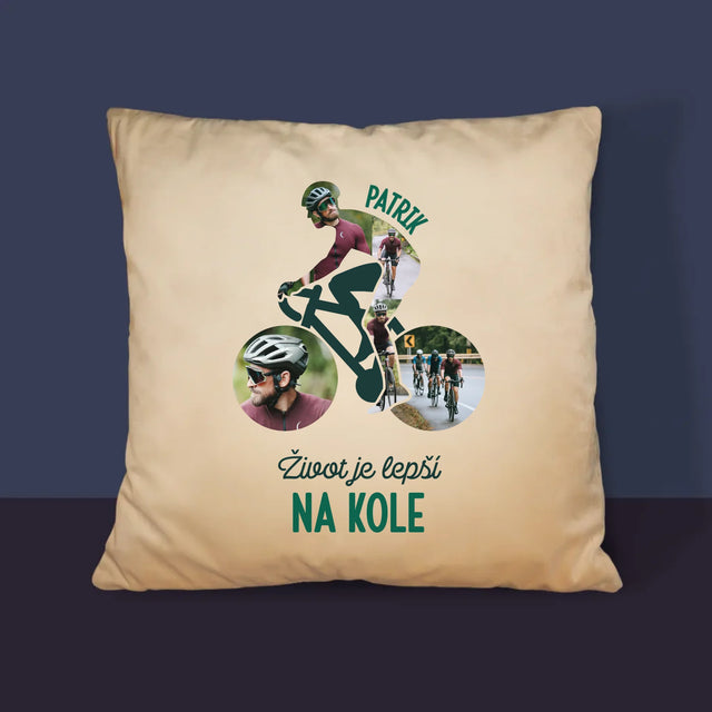 Tvar Z Fotek: Život Je Lepší Na Kole - Polštář