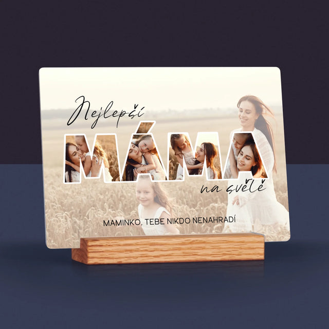Slovo Z Fotek: Nejlepší Máma Na Světě Fotografie - Tisk Na Akrylovém Skle