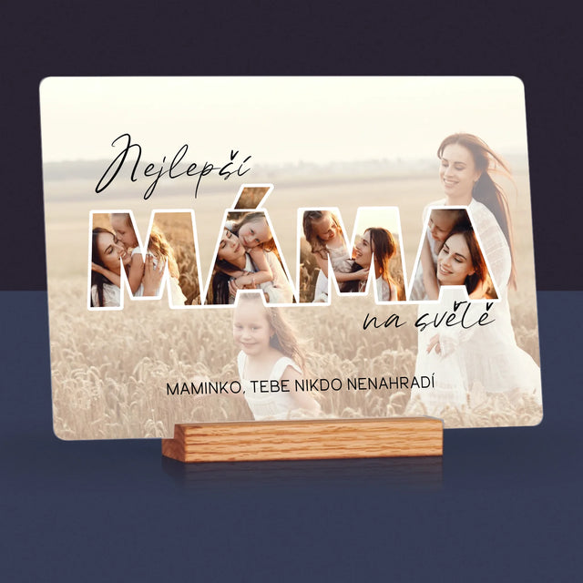 Slovo Z Fotek: Nejlepší Máma Na Světě Fotografie - Tisk Na Akrylovém Skle