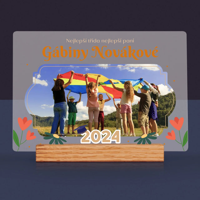 Fotka A Textem: Nejlepší Třída - Tisk Na Akrylovém Skle