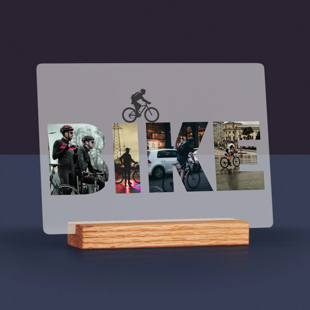 Slovo Z Fotek: Bike - Tisk Na Akrylovém Skle