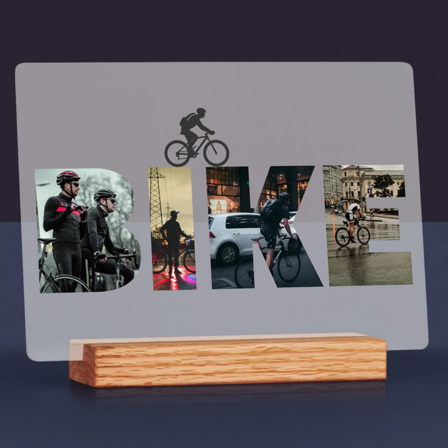 Slovo Z Fotek: Bike - Tisk Na Akrylovém Skle