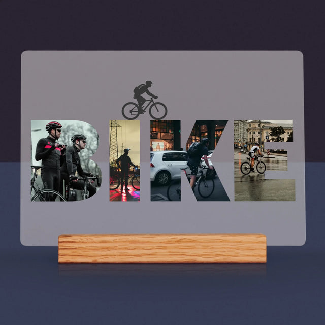 Slovo Z Fotek: Bike - Tisk Na Akrylovém Skle