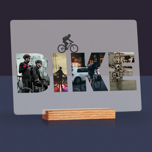 Slovo Z Fotek: Bike - Tisk Na Akrylovém Skle