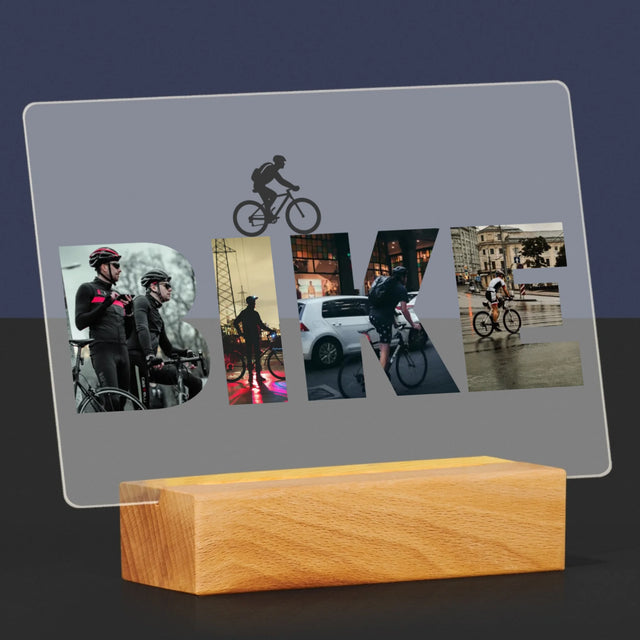 Slovo Z Fotek: Bike - Tisk Na Akrylovém Skle