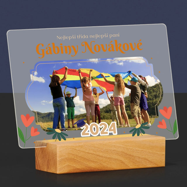 Fotka A Textem: Nejlepší Třída - Tisk Na Akrylovém Skle