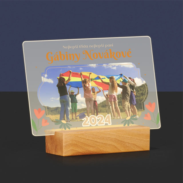 Fotka A Textem: Nejlepší Třída - Tisk Na Akrylovém Skle