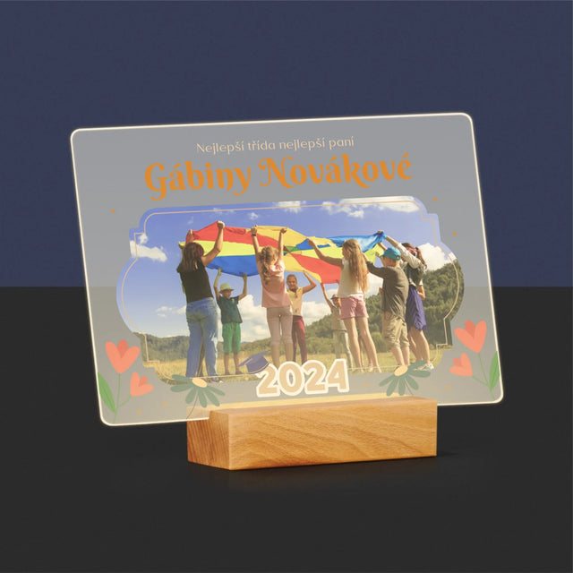 Fotka A Textem: Nejlepší Třída - Tisk Na Akrylovém Skle