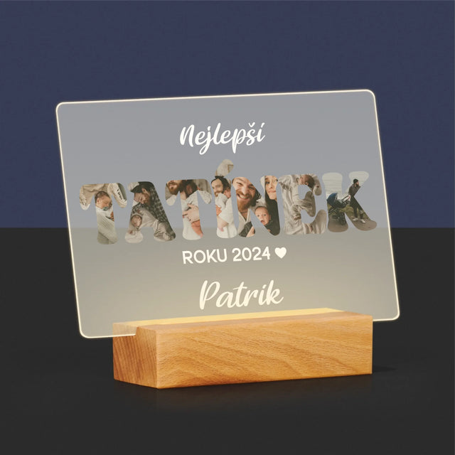 Slovo Z Fotek: Nejlepší Tatínek Roku - Tisk Na Akrylovém Skle