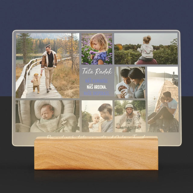 Fotokoláž: Táta Kamarád - Tisk Na Akrylovém Skle