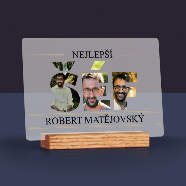 Slovo Z Fotek: Nejlepší Šéf 2 - Tisk Na Akrylovém Skle