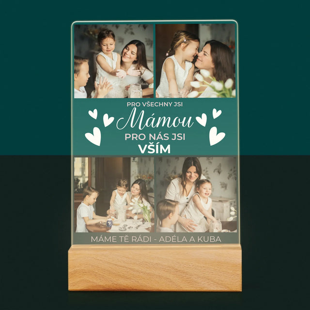 Fotokoláž: Mami, Jsi Vším - Tisk Na Akrylovém Skle
