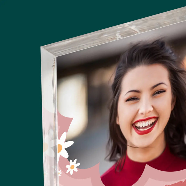 Fotka A Textem: Úžasná Paní Učitelka Ve Školce - Akrylový Blok