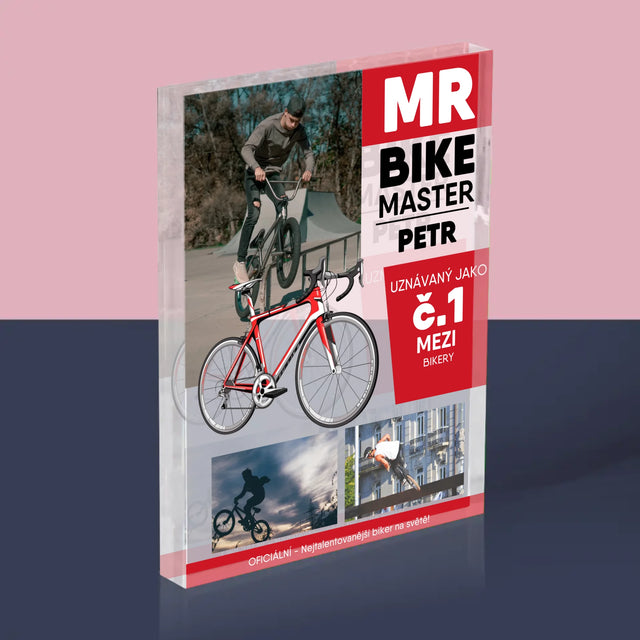 Obálka Časopisu: Mr Bike Master - Akrylový Blok